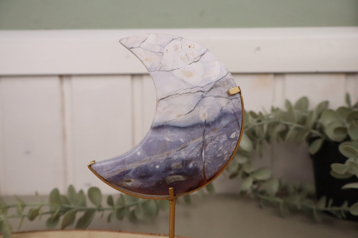 Blauwe chalcedoon maan, tweede aanzicht