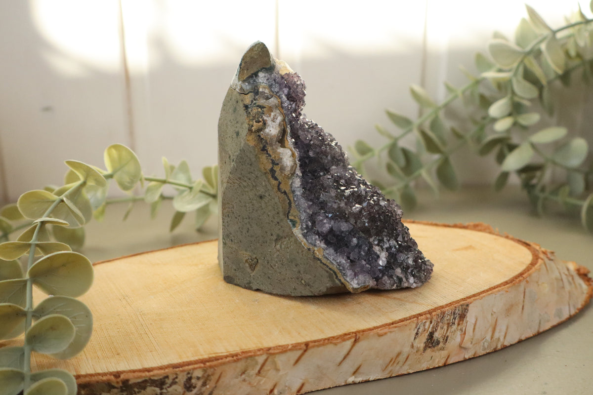 Amethist cluster 369 gram, tweede aanzicht