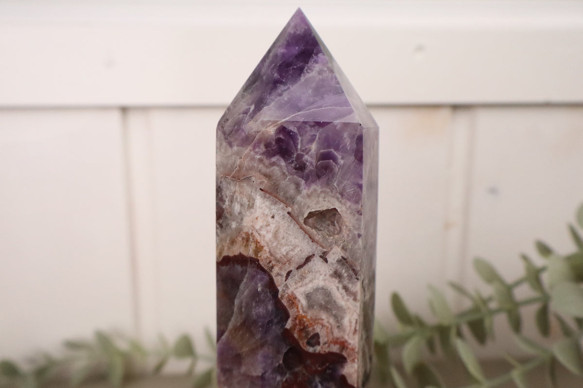Chevron amethist toren van 17 cm, vijfde aanzicht