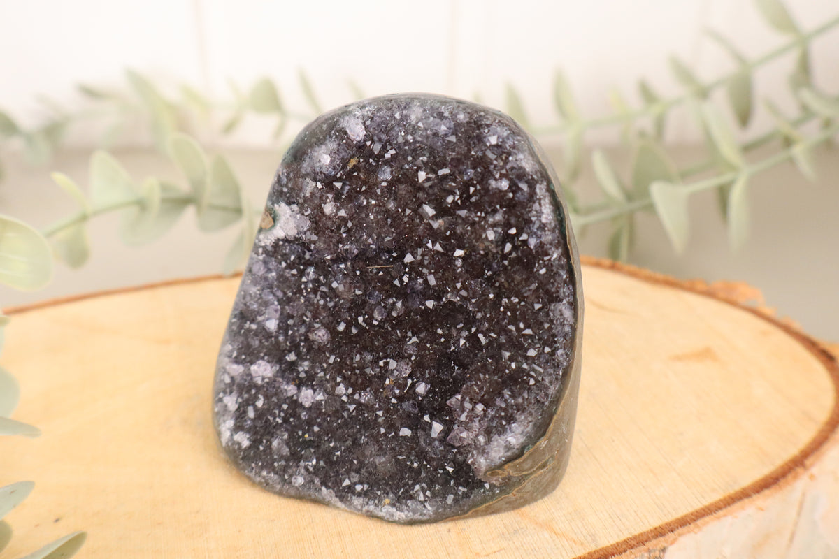 Amethist cluster 196 gram, vierde aanzicht