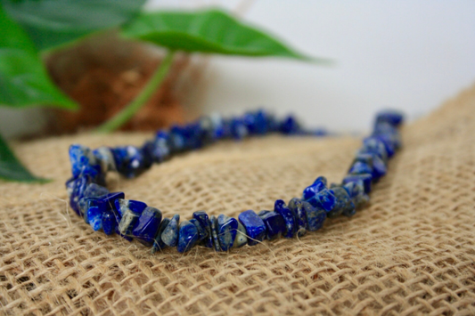 Splitketting lapis lazuli, tweede aanzicht