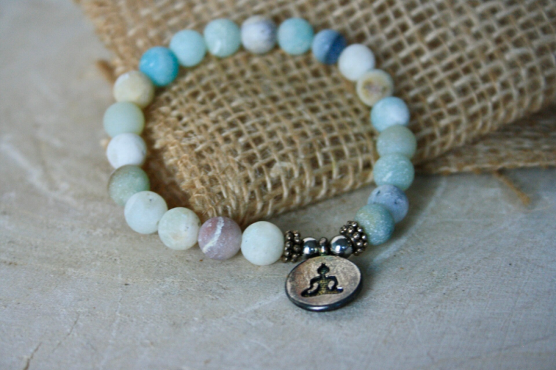 Armband - Mala Amazoniet Met Bedel