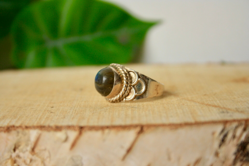 Ring Labradoriet - 925 Zilver (17)