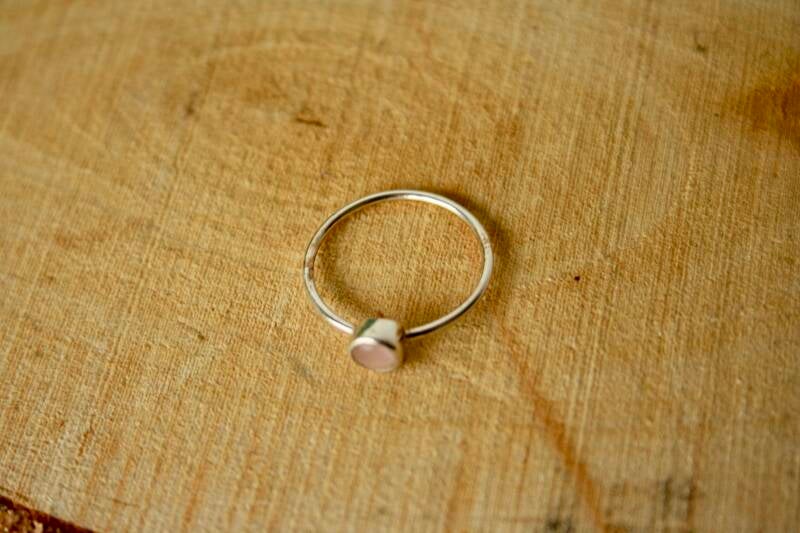 Ring Rozenkwarts - 925 Zilver (17)