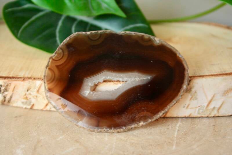 Schijf Zwart Agaat Middel (6-8cm)