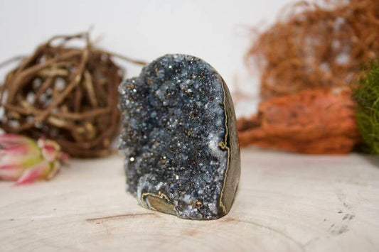 Donkere amethist geode, tweede aanzicht