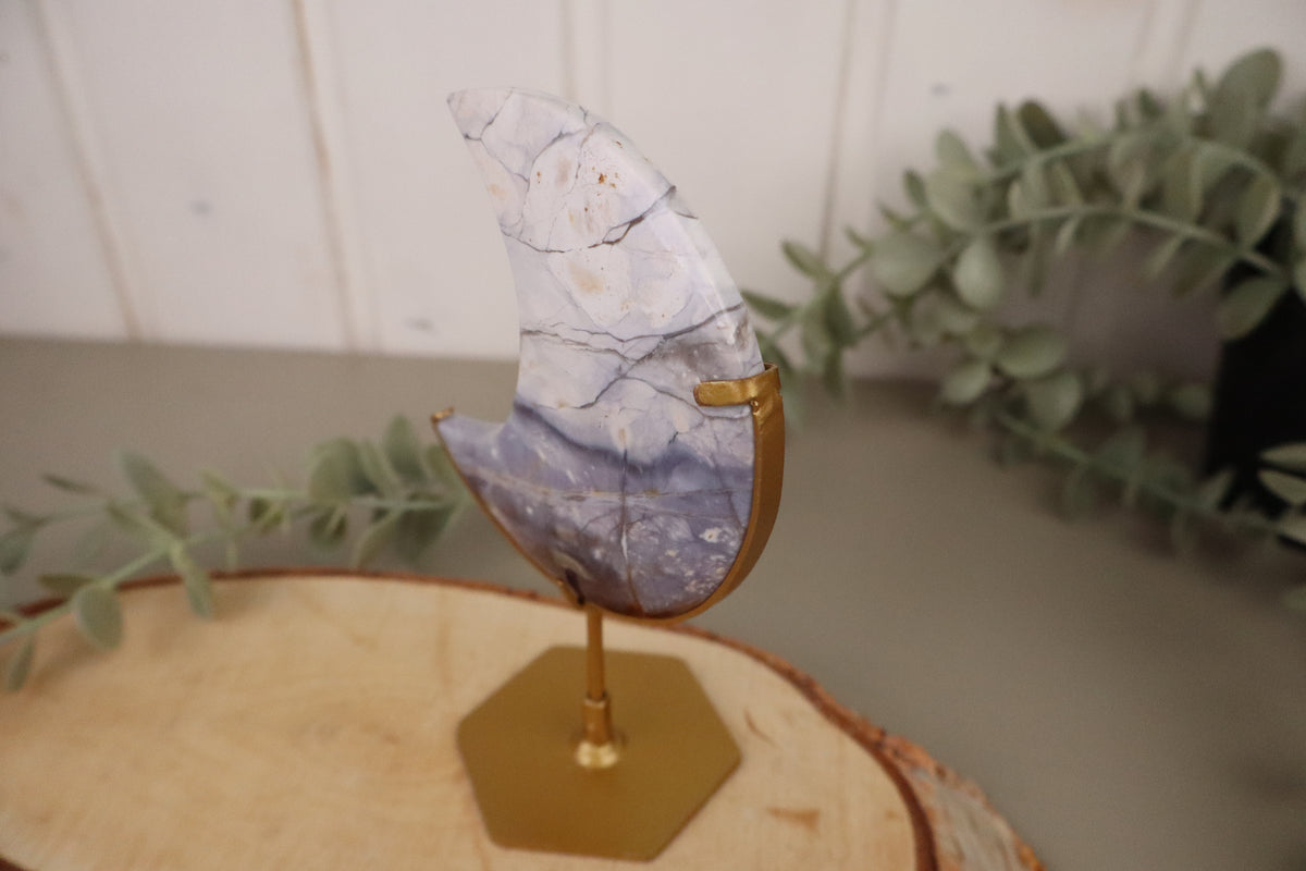 Blauwe chalcedoon maan, vierde aanzicht