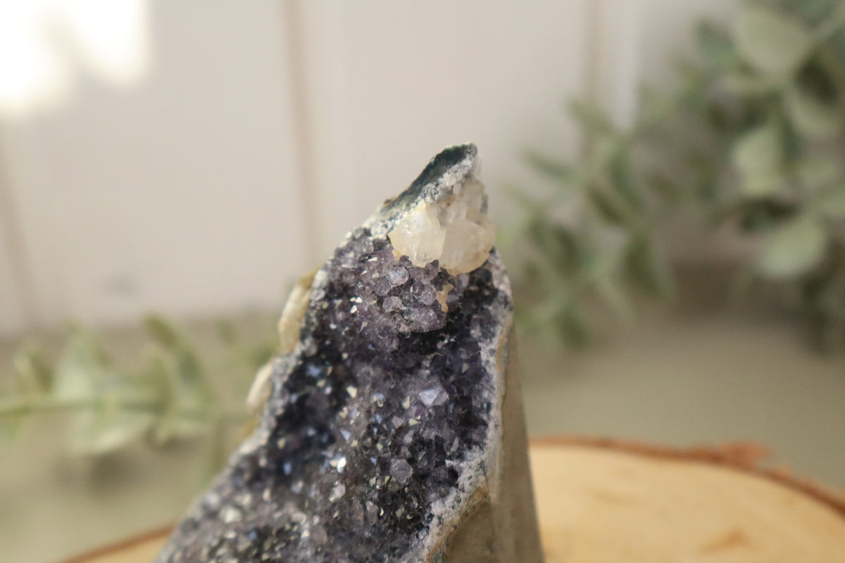 Amethist cluster 369 gram, vierde aanzicht