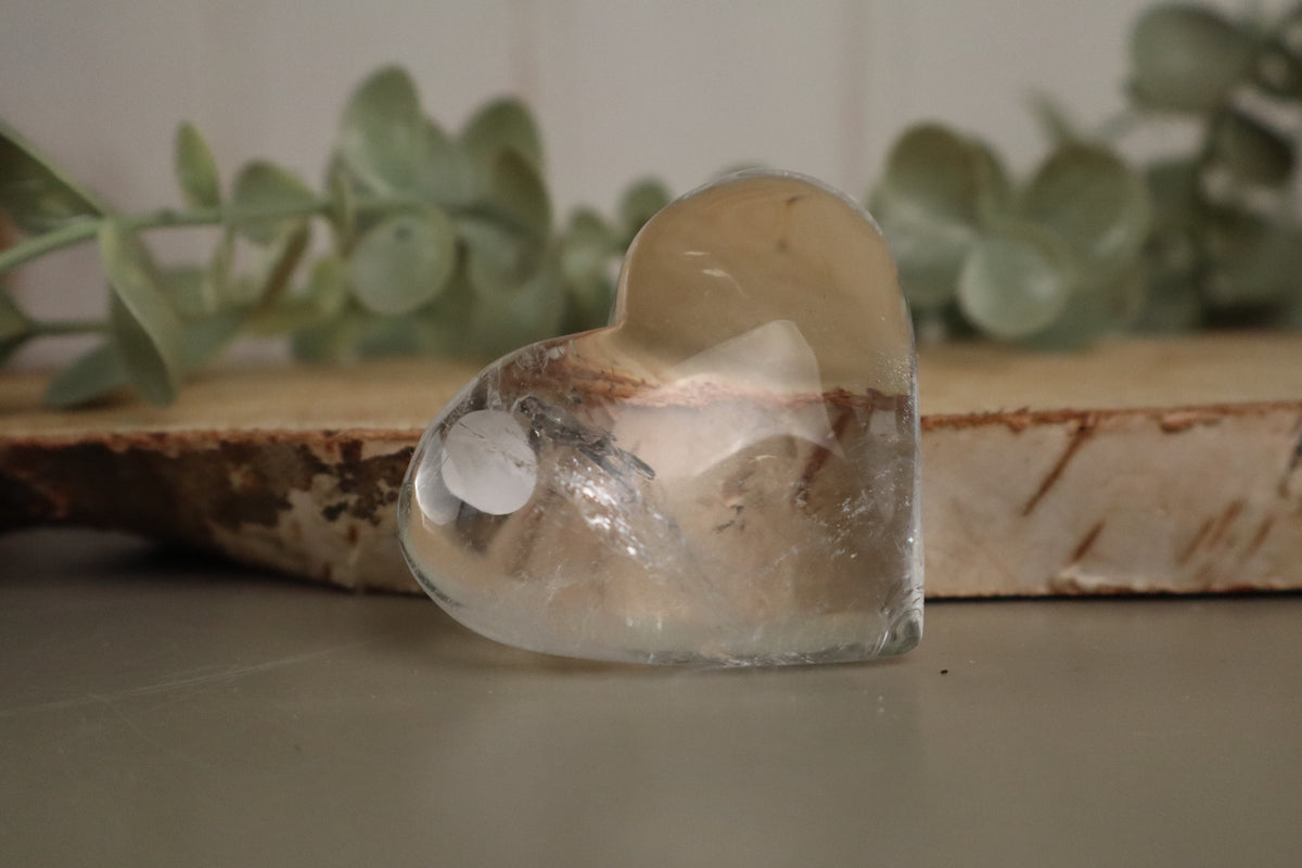 Bergkristal hart van 6,5 cm