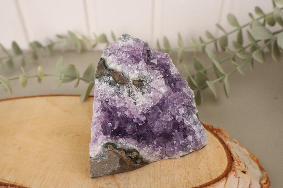Amethist cluster 442 gram, vierde aanzicht
