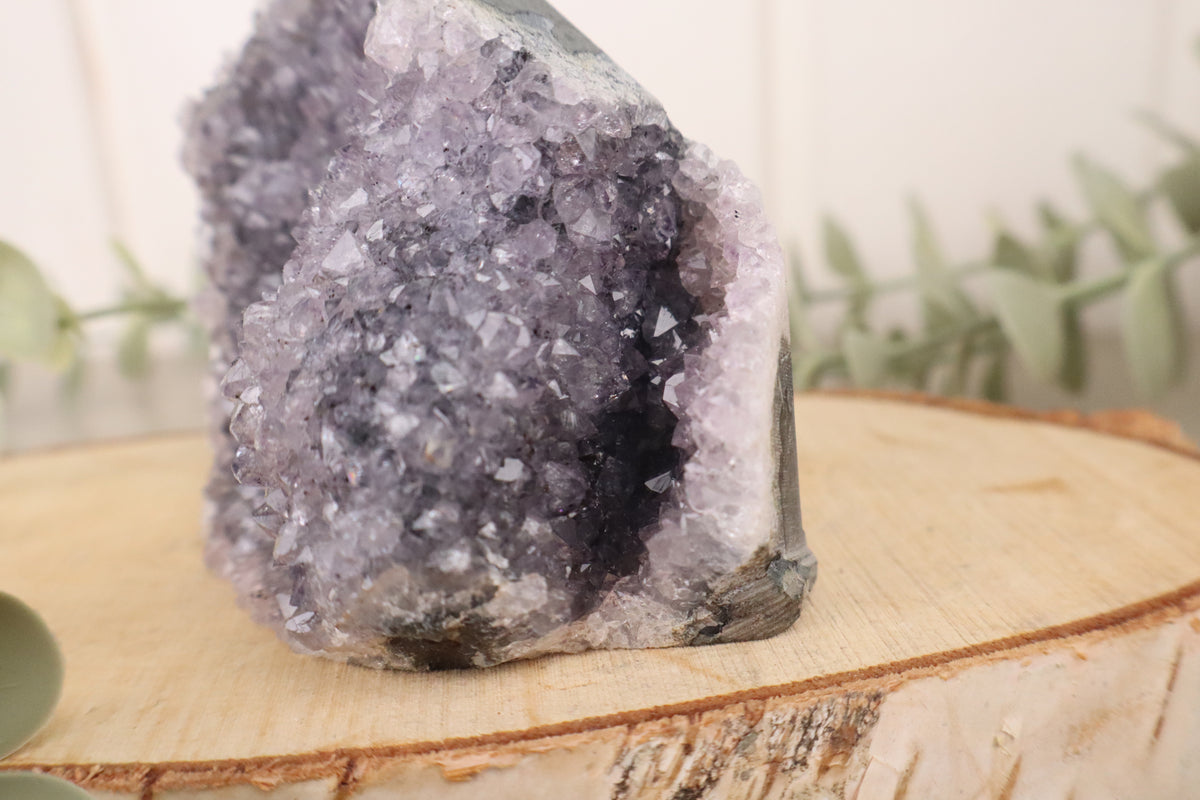 Amethist cluster 407 gram, vijfde aanzicht