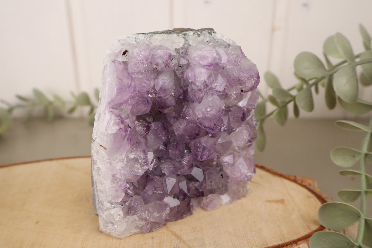 Amethist cluster 522 gram, vierde aanzicht