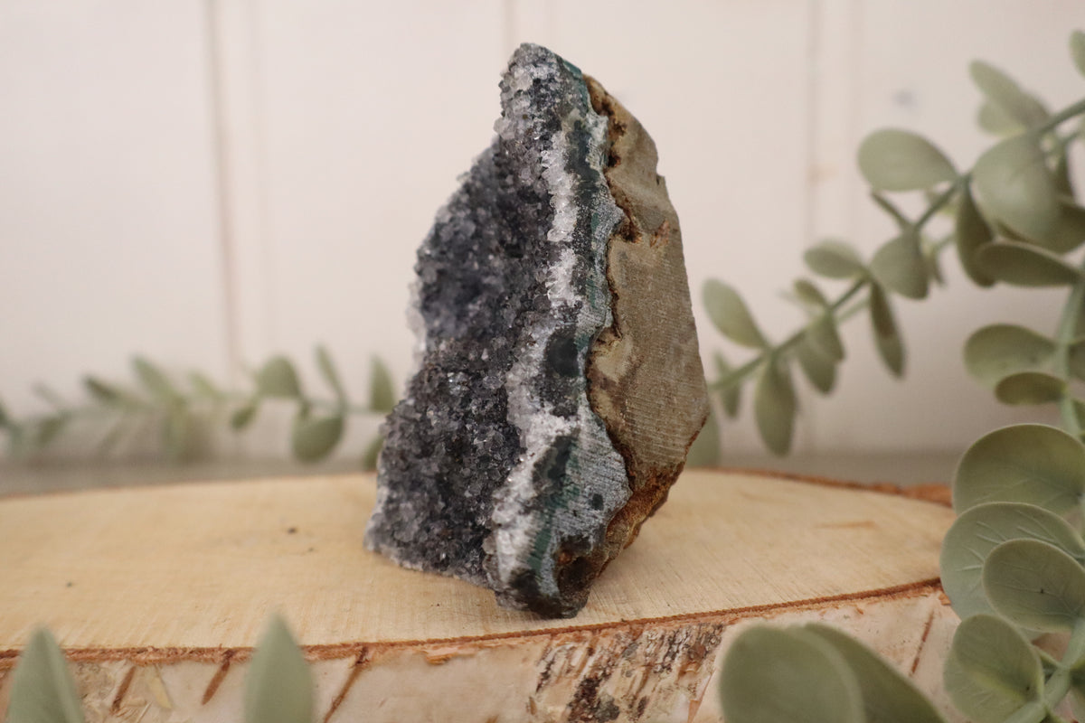 Amethist cluster 198 gram, tweede aanzicht