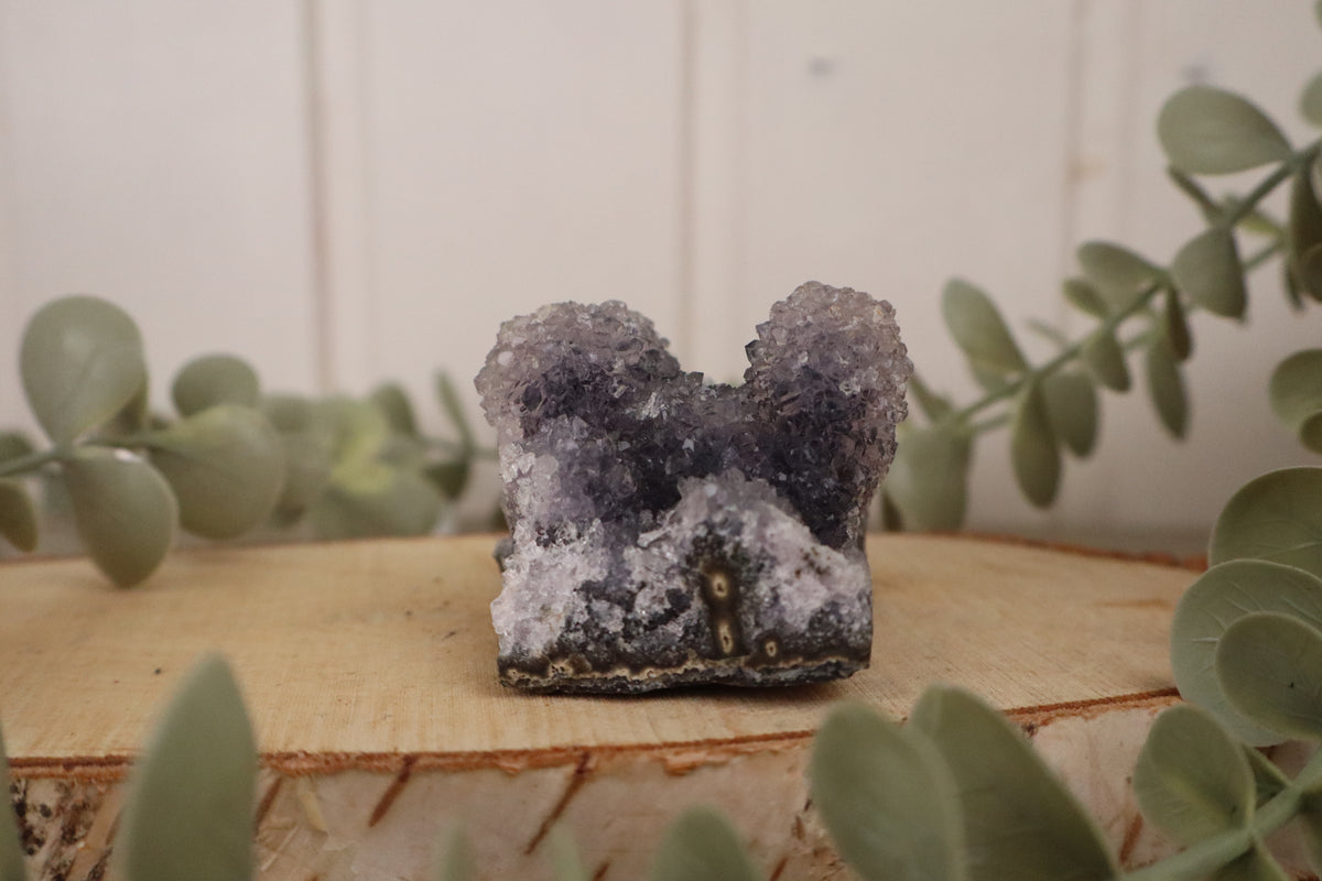 Amethist cluster 150 gram, derde aanzicht
