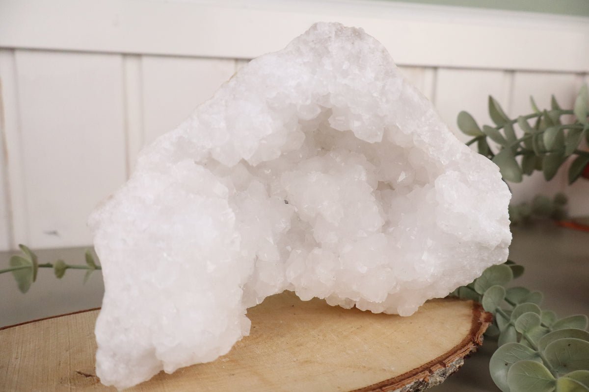 Open bergkristal geode, tweede aanzicht
