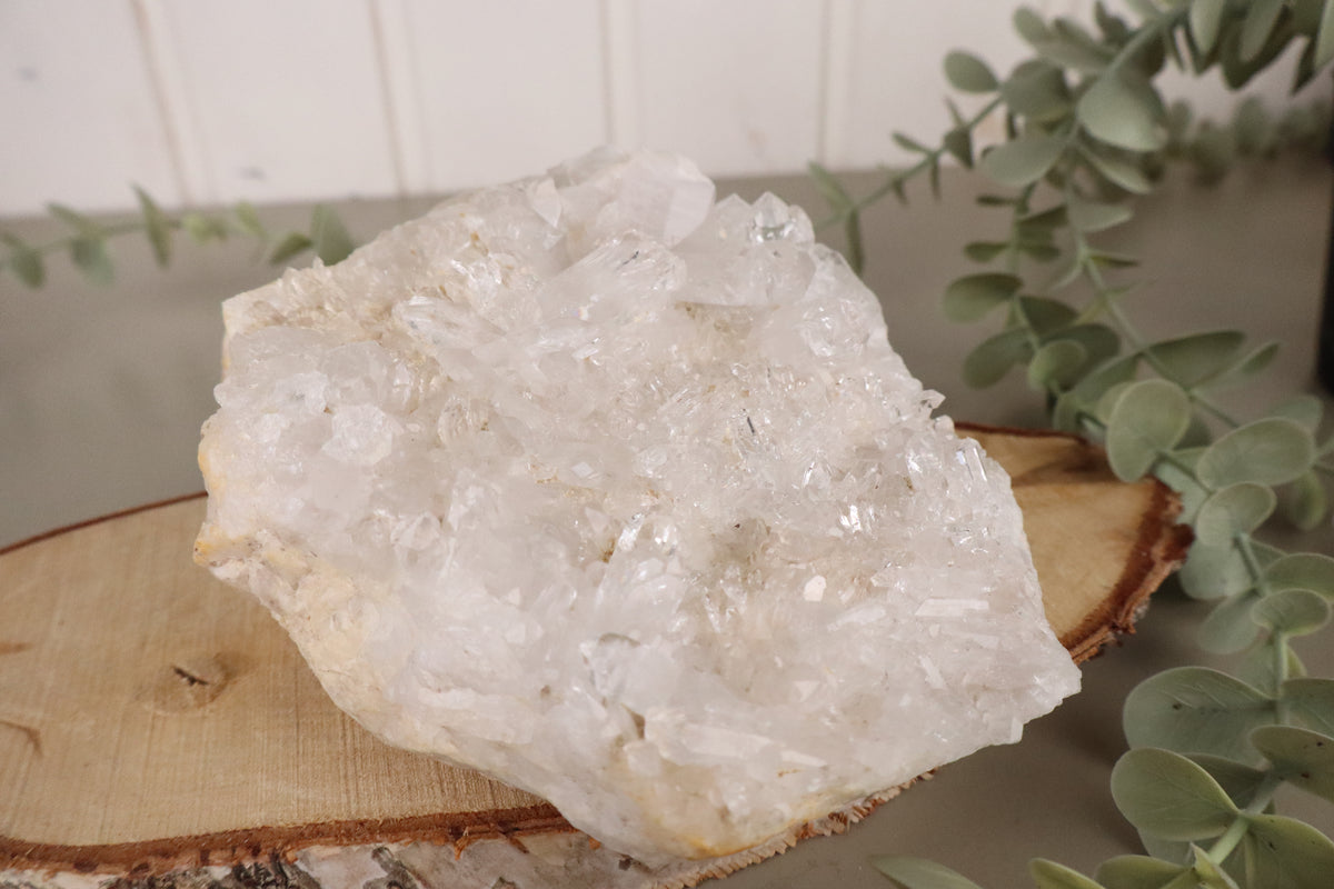 Bergkristal cluster 1031 gram, derde aanzicht