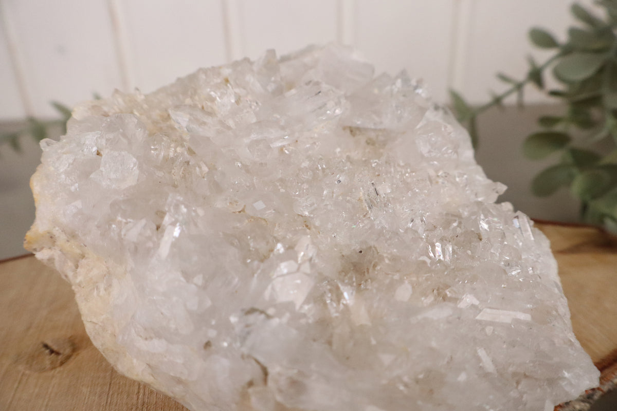 Bergkristal cluster 1031 gram, vierde aanzicht