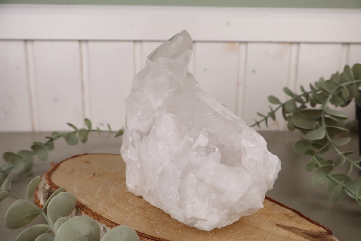 Bergkristal cluster 1045 gram, derde aanzicht