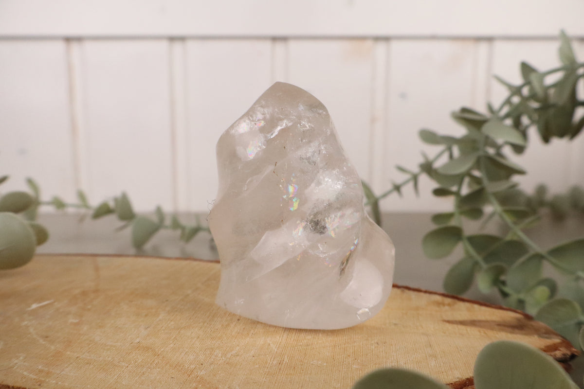 Bergkristal vlam 216 gram, tweede aanzicht