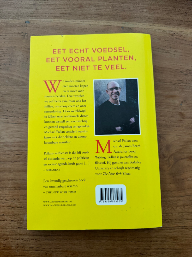 Een Pleidooi Voor Echt Eten - Micheal Pollan