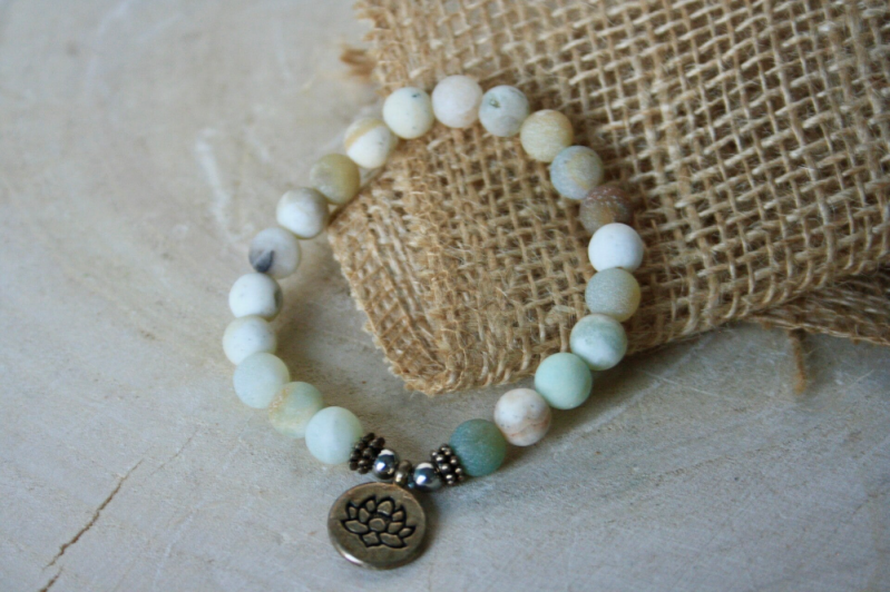 Armband - Mala Amazoniet Met Bedel