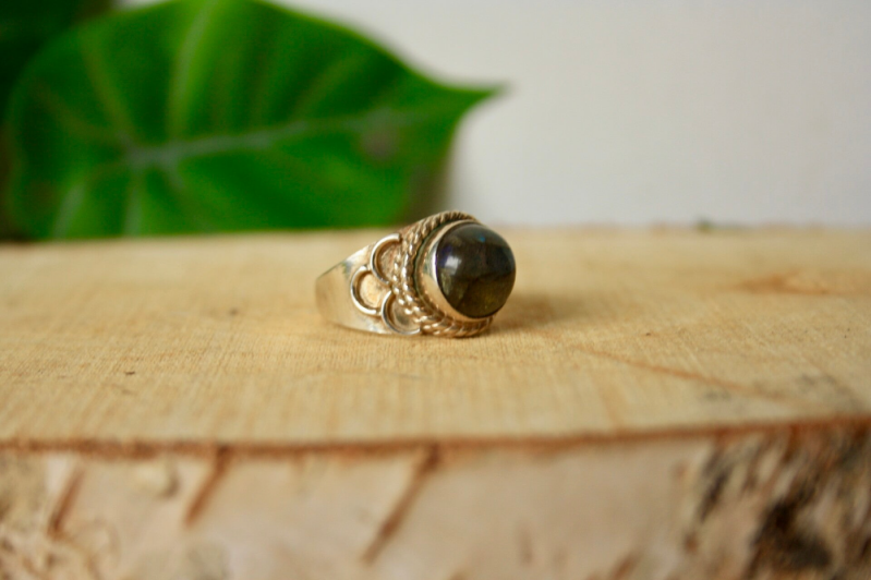 Ring Labradoriet - 925 Zilver (17)