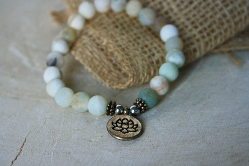 Armband - Mala Amazoniet Met Bedel