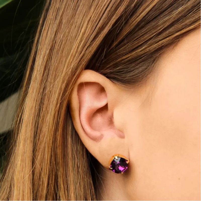 Gouden Oorbellen - Swarovski - 24 karaats