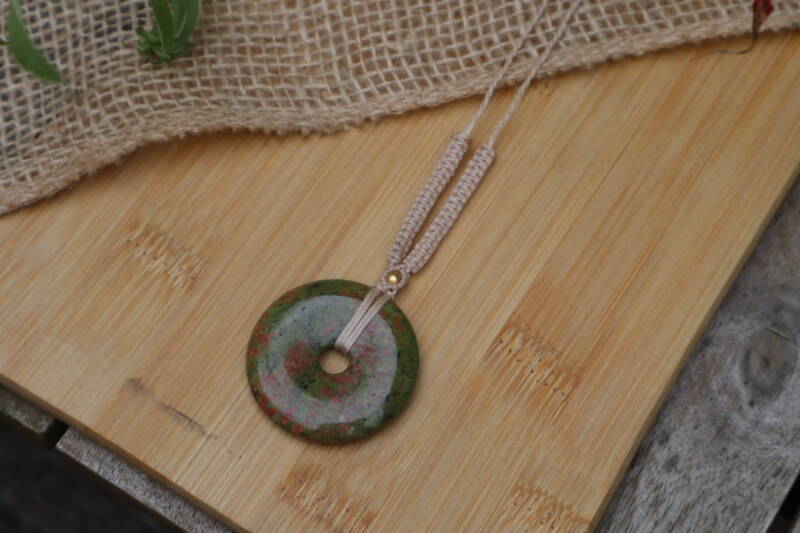 Handgemaakte Macramé Ketting Unakiet Donut